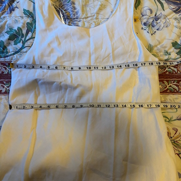 Vintage Plaza south off white linen blend midi dress w/ embellished jacket sz 16 - Picture 12 of 12